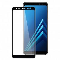 фото товару Защитное стекло MakeFuture Samsung A8 (2018) Full Cover Black