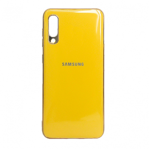 фото товару Накладка Original Silicone Joy touch Samsung A70 (2019) A705F Yellow (тех.пак)