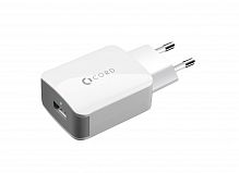 фото товару СЗУ Cord Nova 1USB 2A + Lightning cable White в тех.пак.