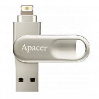 фото товара Apacer USB 32Gb AH790 Dual Lightning Silver USB 3.1
