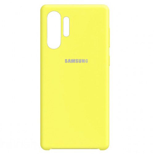 фото товару Накладка Silicone Case High Copy Samsung Note 10 Plus (N975F) Yellow