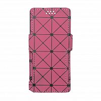 фото товару Чохол-книжка SC широкоформатна (18:9) універсальна 5.8' RHOMB with magnet Pink (тех.пак)