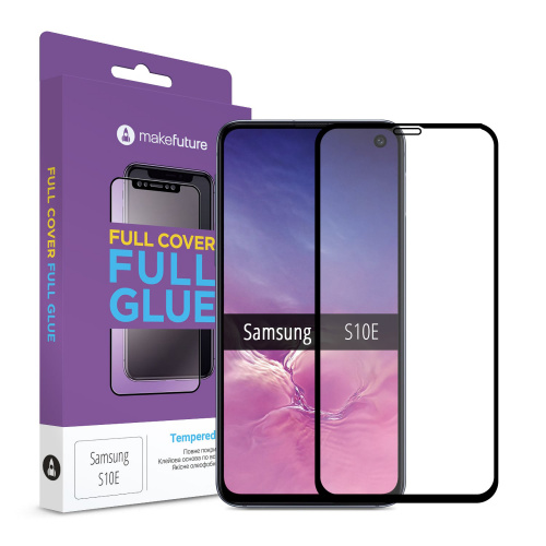 фото товару Захисне скло MakeFuture Samsung S10E (G970F) Full Cover (full glue) Black