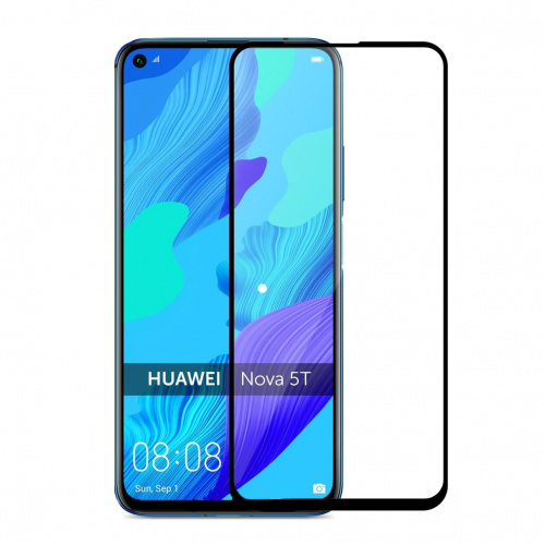 фото товару Захисне скло Florence (full glue) Huawei Nova 5T/ Honor 20 Full Cover Black