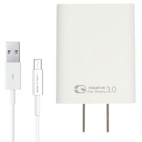 фото товару СЗУ Jellico AQC31 + microUSB cable White