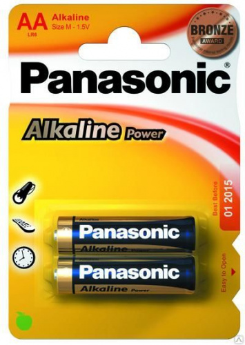 фото товара Батарейка Panasonic Alkaline Power LR06 2шт./уп.