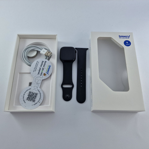 фото товару Apple Watch Series 10 GPS, 46mm, Jet Black, Black Sport Band, M/L