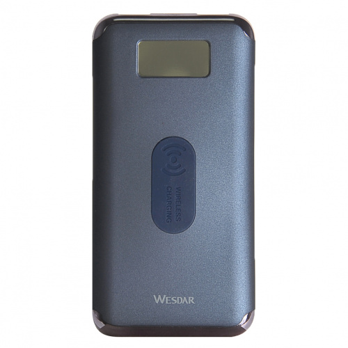 фото товару УМБ Wesdar WS2 Wireless Li-Pol LCD 10000mah Blue