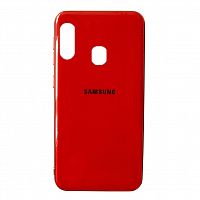фото товару Накладка Original Silicone Joy touch Samsung A20S (2019) A207F Red (тех.пак)