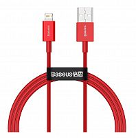 фото товару Дата кабель BASEUS Superior Series CALYS-A09 Lightning 1m 2.4A Red