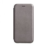 фото товару Чохол-книжка Premium Leather Case Samsung A01 Core (2020) A013F grey (тех.пак)