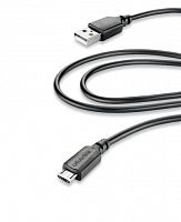 фото товару Дата кабель Cellularline microUSB 2m black (USBDATACMICROUSB2M)