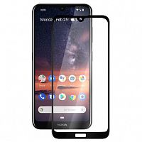 фото товару Захисне скло MakeFuture Nokia 3.2 Full Cover (full glue) Black