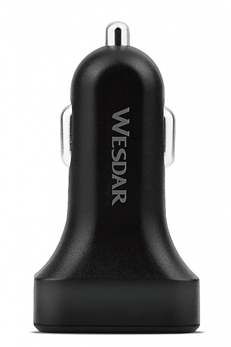 фото товару АЗУ Wesdar U12 2USB 2.4A Black