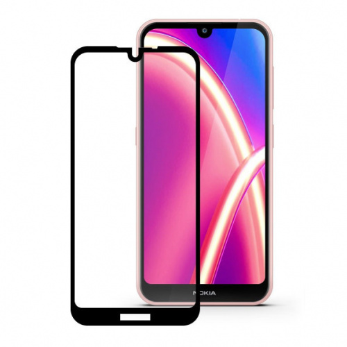 фото товару Захисне скло MakeFuture Nokia 4.2 Full Cover (full glue) Black