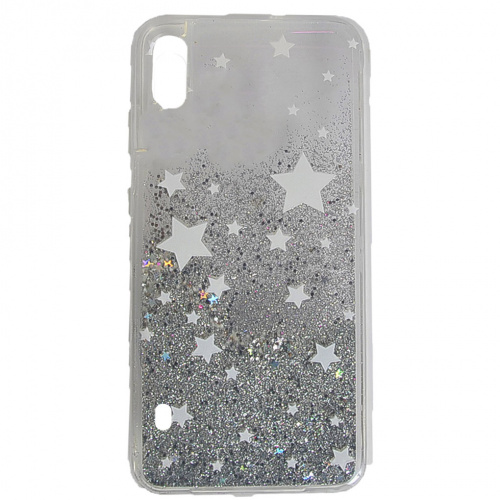 фото товару Накладка TPU Lively Glitters Samsung A10 (2019) A105F silver stars (тех.пак)