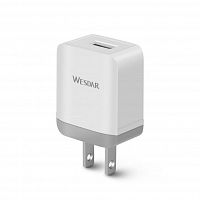фото товару СЗУ Wesdar AC1 1USB 2.4A White