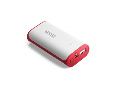 фото товару УМБ Wesdar S12 Li-ion 4000mAh White-Red