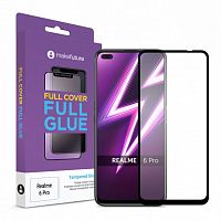 фото товару Захисне скло MakeFuture Realme 6 Pro Full Cover (full glue) Black