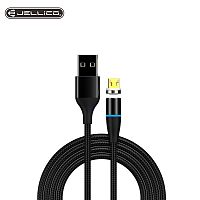 фото товару Дата кабель Jellico KDS-80 Magnetic microUSB 1m 3A Black