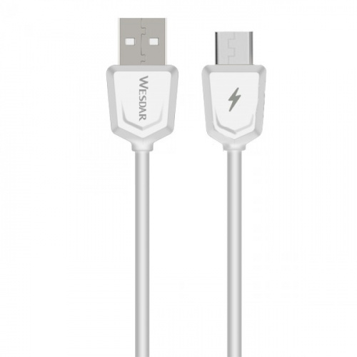 фото товару Дата кабель Wesdar T29 microUSB 1m 2A White