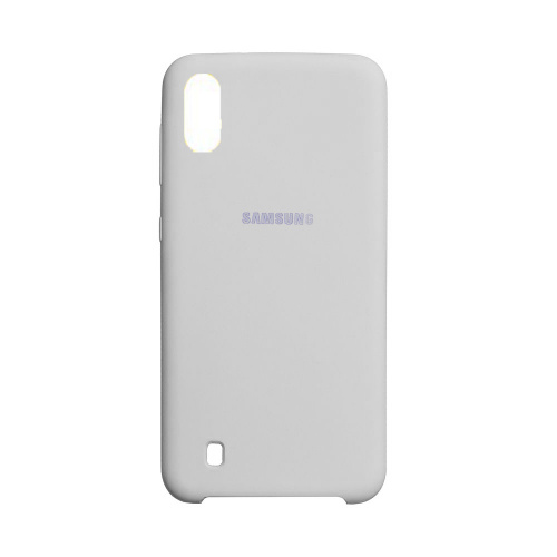 Накладка Silicone Case High Copy Samsung A10s (2019) A107F White фото товару Накладка Silicone Case High Copy Samsung A10s (2019) A107F White