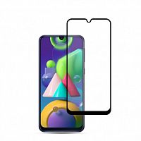 фото товару Захисне скло Florence (full glue) Samsung M30s/M21/M31/M21s Full Cover Black