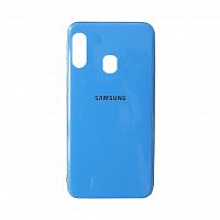 фото товару Накладка Original Silicone Joy touch Samsung A30/A20 (2019) A305F/A205F Blue (тех.пак)