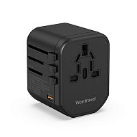 фото товару Універсальний МЗП адаптер Jellico S2 2USB+PD 20W Trip Black