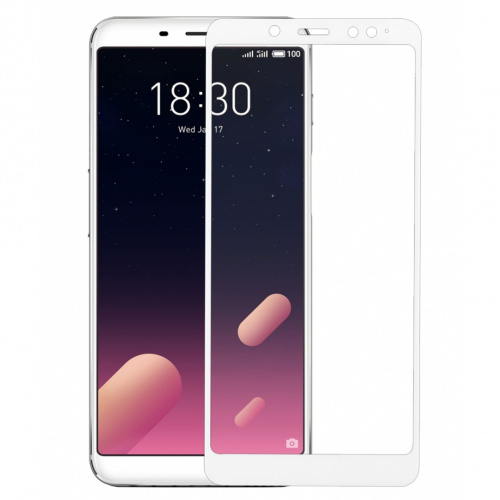 фото товару Защитное стекло Florence Meizu M6s Full Cover White (тех.пак)