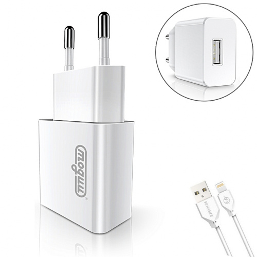 фото товару МЗП Joyroom MGL-001 USB 2.1A + lightning cable White