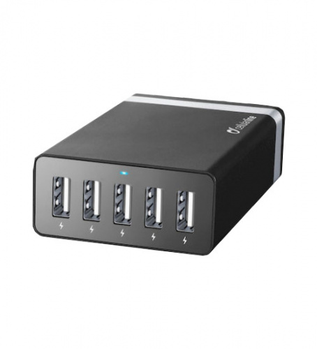 фото товару Зарядная станция Cellularline 5USB 8A black (ACHUSB5STAT8AK)