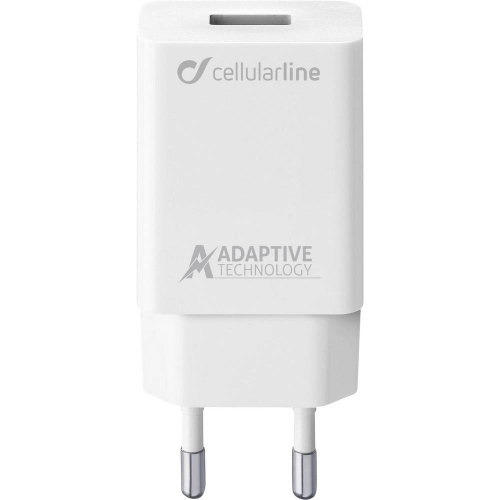 фото товару МЗП Cellularline USB 3A Adaptive Fast Charger white (ACHSMUSB15WW)