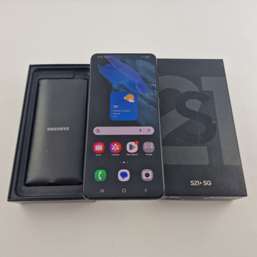 Samsung Galaxy S21 Plus 128 GB Phantom Black фото товару Samsung Galaxy S21 Plus 128 GB Phantom Black