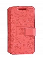 фото товару Чехол-книжка Florence универсальная Around the world 5' красный