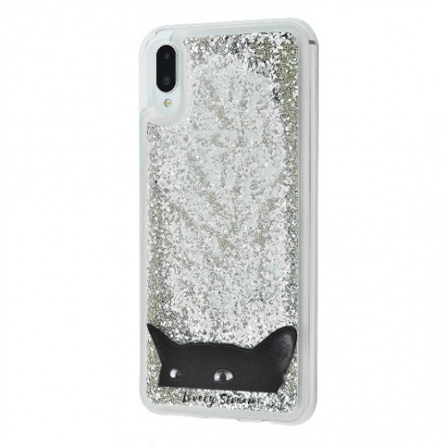 фото товару Накладка TPU Lively Glitters Samsung A10 (2019) A105F black cat (тех.пак)