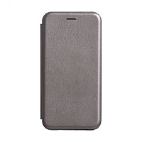 фото товару Чохол-книжка Premium Leather Case Xiaomi Redmi Note 10/Note 10S grey (тех.пак)