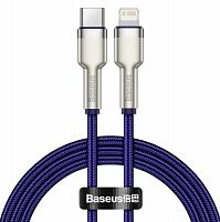 фото товару Дата кабель BASEUS Cafule Metal CATLJK-B05 Type-C to Lightning PD 20W 2m Purple