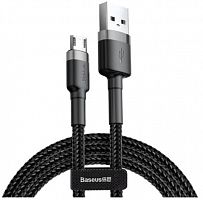 фото товару Дата кабель BASEUS Cafule CAMKLF-HG1 microUSB 3m 1.5A Gray/Black