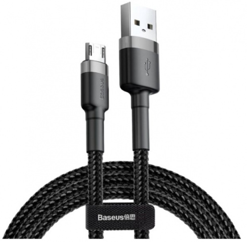 фото товару Дата кабель BASEUS Cafule CAMKLF-HG1 microUSB 3m 1.5A Gray/Black