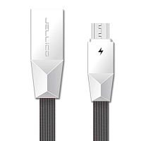 фото товару Дата кабель Jellico KS-07 microUSB 1m 3A Gray