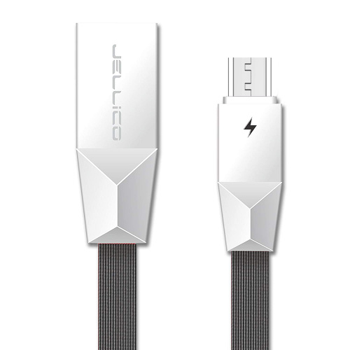 фото товару Дата кабель Jellico KS-07 microUSB 1m 3A Gray
