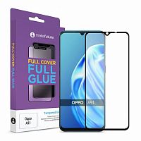 фото товару Захисне скло MakeFuture Oppo A91 (2020) Full Cover (full glue) Black