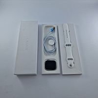 фото товару Apple Watch Series 10 GPS, 46mm, Silver, Denim Sport Band, M/L