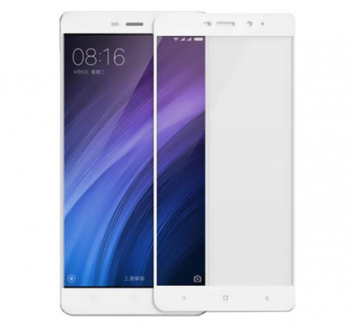 фото товару Захисне скло MakeFuture Xiaomi Redmi 4 Prime Full Cover White