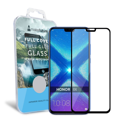 фото товару Захисне скло MakeFuture Honor 8X Full Cover (full glue) Black