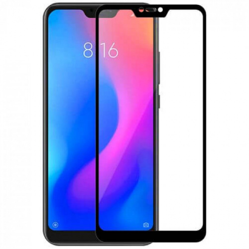 фото товару Захисне скло Florence (full glue) Xiaomi Mi A2 Lite Full Cover Black (тех.пак), на пленке