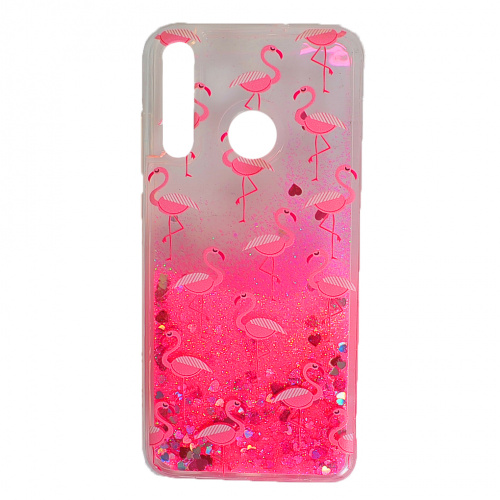 фото товару Накладка TPU Lively Glitters Samsung A20 (2019) A205F/A30 (2019) A305F Flamingo Rose (тех.пак)