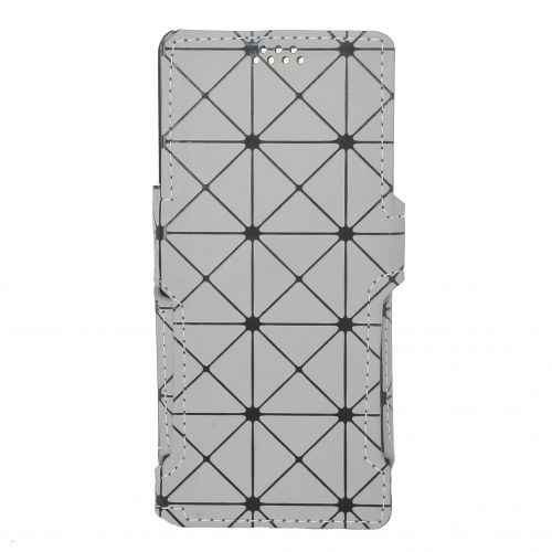 Чохол-книжка SC широкоформатна (18:9) універсальна 5.8' RHOMB with magnet Grey (тех.пак) фото товару Чохол-книжка SC широкоформатна (18:9) універсальна 5.8' RHOMB with magnet Grey (тех.пак)