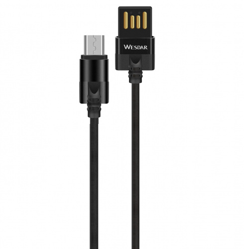 фото товару Дата кабель Wesdar T56 microUSB 1m 2A Black